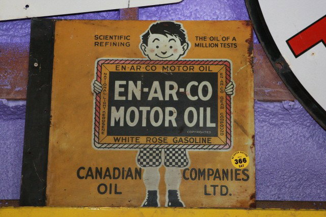 En-ar-co Motor Oil sign: En-ar-co Motor Oil sign