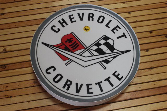 CORVETTE LIGHT UP SIGN: CORVETTE LIGHT UP SIGN