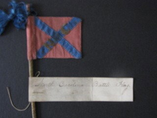 Confederate bible flag in the design of a N.C. battl: Just a pure example of a hand made and sewn . In excellent condition from the eestate of Maj. Hagadorn N.Y. state cheif engineer, served in civil war and in 1863 accepted a commission as Major general