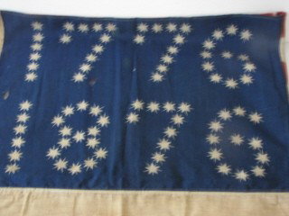 Centennial Flag: Great canton and good condition