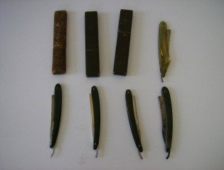 Straight razor collection: 5 pieces