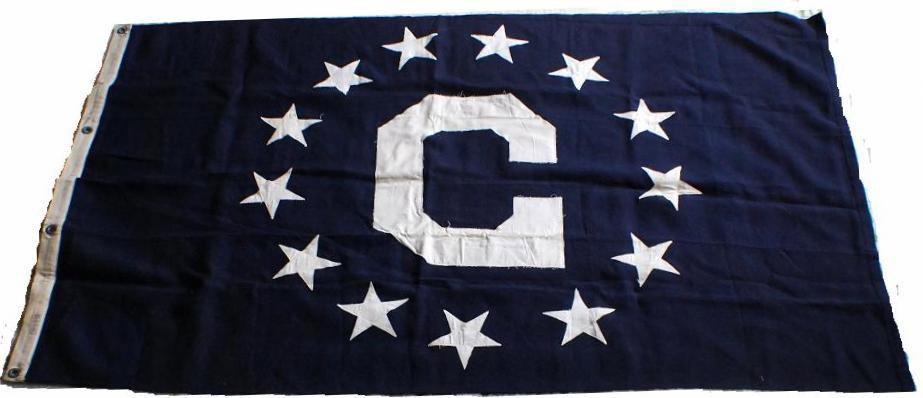 Mid 20’th Century 13 Star Flag: Mid 20’th Century 13 Star Flag , 35” x 57”, has “CONSULAR” stamp on the edge