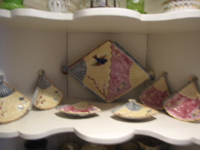 Majolica 7 pc. ice cream set: Majolica 9 pc. ice cream set