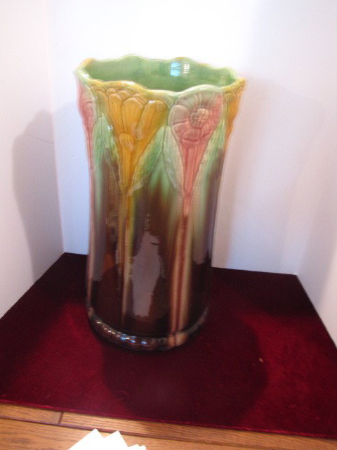 Majolica 24" umbrella stand: Majolica 24" umbrella stand