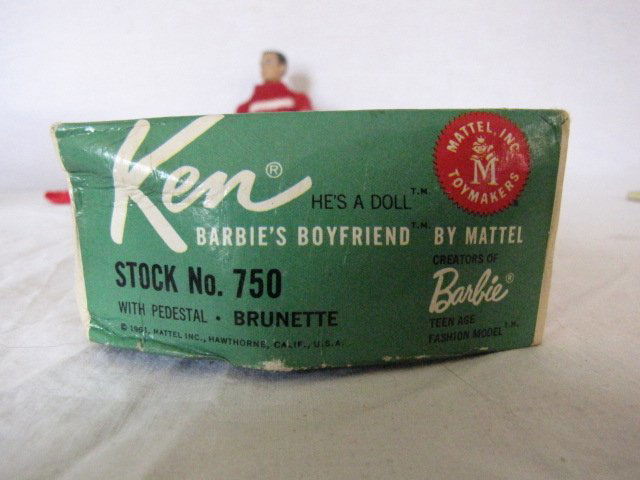 Ken doll w/ clothes and box, 1961: Ken doll w/ clothes and box, 1961