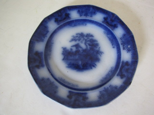 Flow Blue 7 1/4" plate: Flow Blue 7 1/4" plate