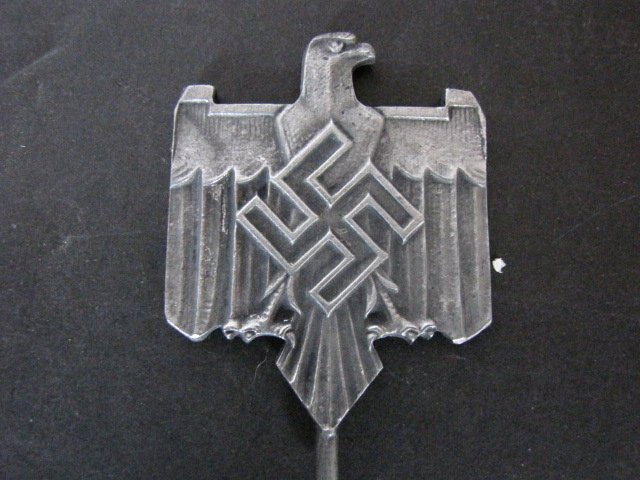 German Nazi metal eagle flag top: German Nazi metal eagle flag top