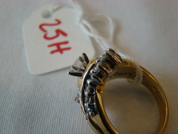 LADIES 14KT YELLOW GOLD AND DIAMOND COCKTAIL RING - 3