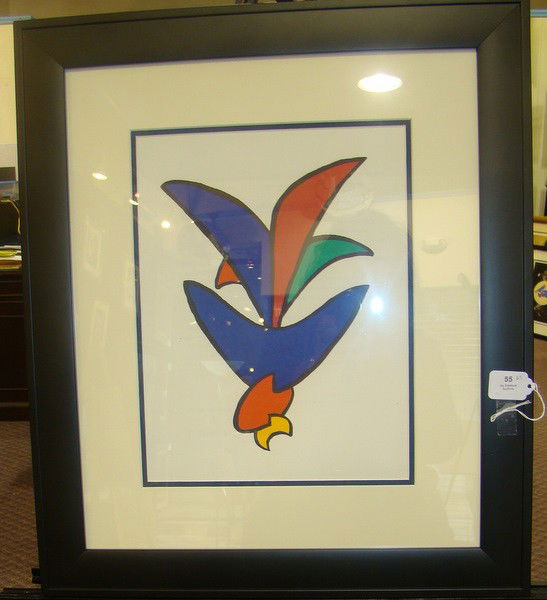 ALEXANDER CALDER DERRIERE LE MIROR: ALEXANDER CALDER DERRIERE LE MIROR Original lithograph, dated 1963 with COA approx 10 x 13 plus frame we can recommend local shipper