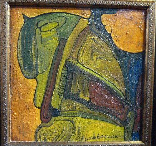 ALEXANDER GORE "THE SITUATION OF SPINNING": ALEXANDER GORE "THE SITUATION OF SPINNING" approx.13x13 plus frame;signed lower right;dated 2008 we can recommend local shippers
