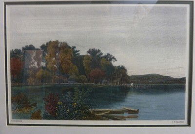 DAVID JOHNSON SUNSET: DAVID JOHNSON SUNSET original etching 1869 we can recommend local shippers