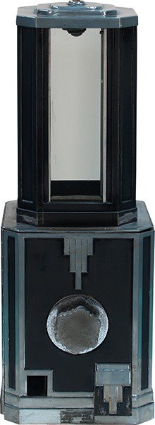 1 & 5 Cent Deco Style Bulk Vending Machine c1935: 1 & 5 Cent Deco Style Bulk Vending Machine c1935 by Stewart & McGuire NYC. USA. (this machine was inspired by the Empire State Building where Stewart & McGuire had an office) w/ keys