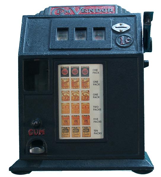 1 Cent Countertop "Gem Vendor" Cigarette 3-Reel Gu