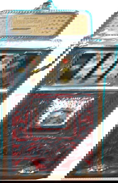 5 Cent Caille "Grand Prize" Superior 4-Reel Slot: 5 Cent Caille "Grand Prize" Superior 4-Reel Slot Machine c1930, w/ keys