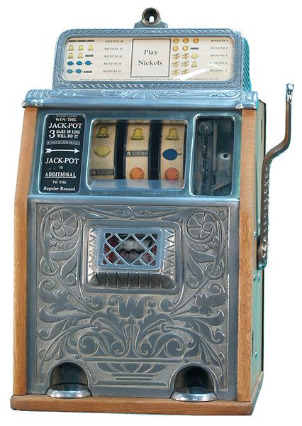 5 Cent Caille Superior Jackpot Slot Machine: 5 Cent Caille Superior Jackpot Slot Machine w/ keys
