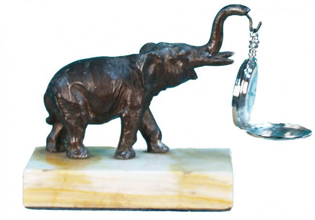 Antique Elephant On Marble Base Pocket Watch Holde: Antique Elephant On Marble Base Pocket Watch Holder w/ new pocket watch for display