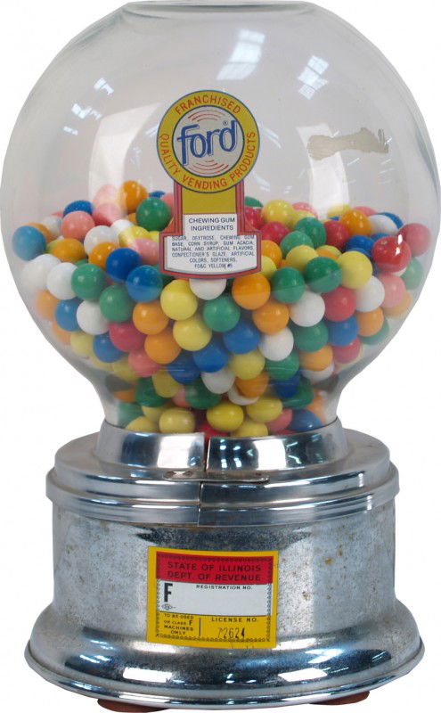 Coin-Op Countertop Ford Gumball Vending Machine: Coin-Op Countertop Ford Gumball Vending Machine by Ford Gum & Machine Co. Inc. Akron, New York c1933