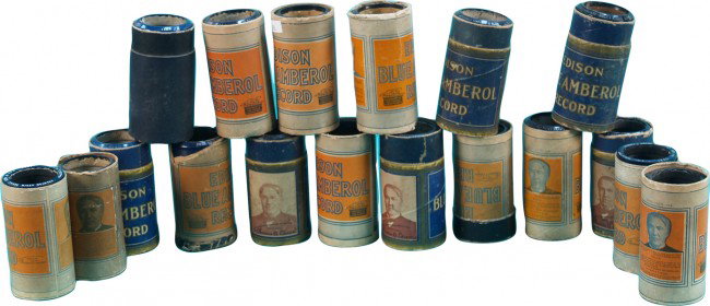 Box Lot Of Edison Cylinder Records: Box Lot Of Edison Cylinder Records