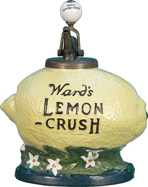 Ward's Lemon Crush Countertop Syrup Dispenser: Ward's Lemon Crush Countertop Syrup Dispenser w/ original pump, in great condition