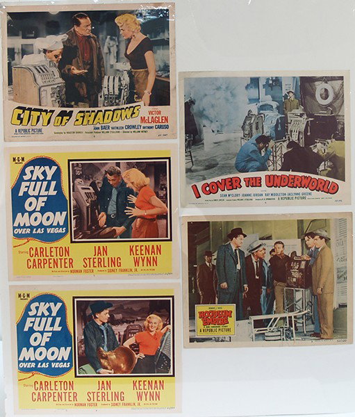 Lot Of 5 Slot Machine Related Single Sheet Authent