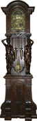 560: Large Antique German Art Nouveau Clock c1890-1900