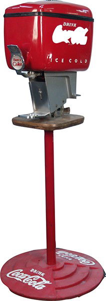 Countertop Coca Cola Liquid Dispenser: Countertop Coca Cola Liquid Dispenser ""Have A Coke"" on original Coca Cola stand