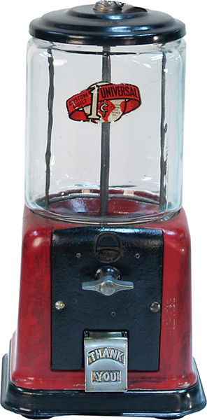 1 Cent Countertop ""Model V"" Vending Machine c19: 1 Cent Countertop ""Model V"" Vending Machine c1941 by Victor Vending Corp. w/ keys