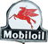 765: "MOBILOIL" Die-Cut Double Sided Porcelain Gas Stat - 2