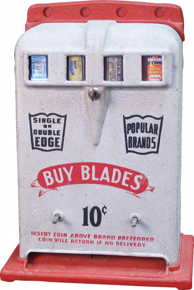 10 Cent Countertop Razor Blade Vending Machine: 10 Cent Countertop Razor Blade Vending Machine w/ keys