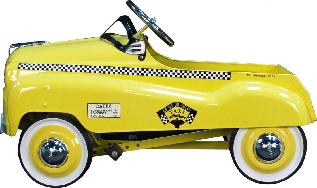 141 Vintage "New York City Checker TAXI" Pedal Car Jan 14, 2012