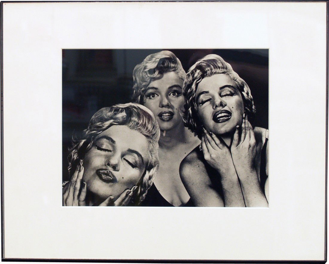Marilyn Monroe "Mao" Black & White Print: Marilyn Monroe "Mao" Black & White Print by Philippe Halsman, the photo was taken in 1952 and printed from original negative by Halsman's wife when he died in 1981 numbered 179/250 in frame - 16" x 20