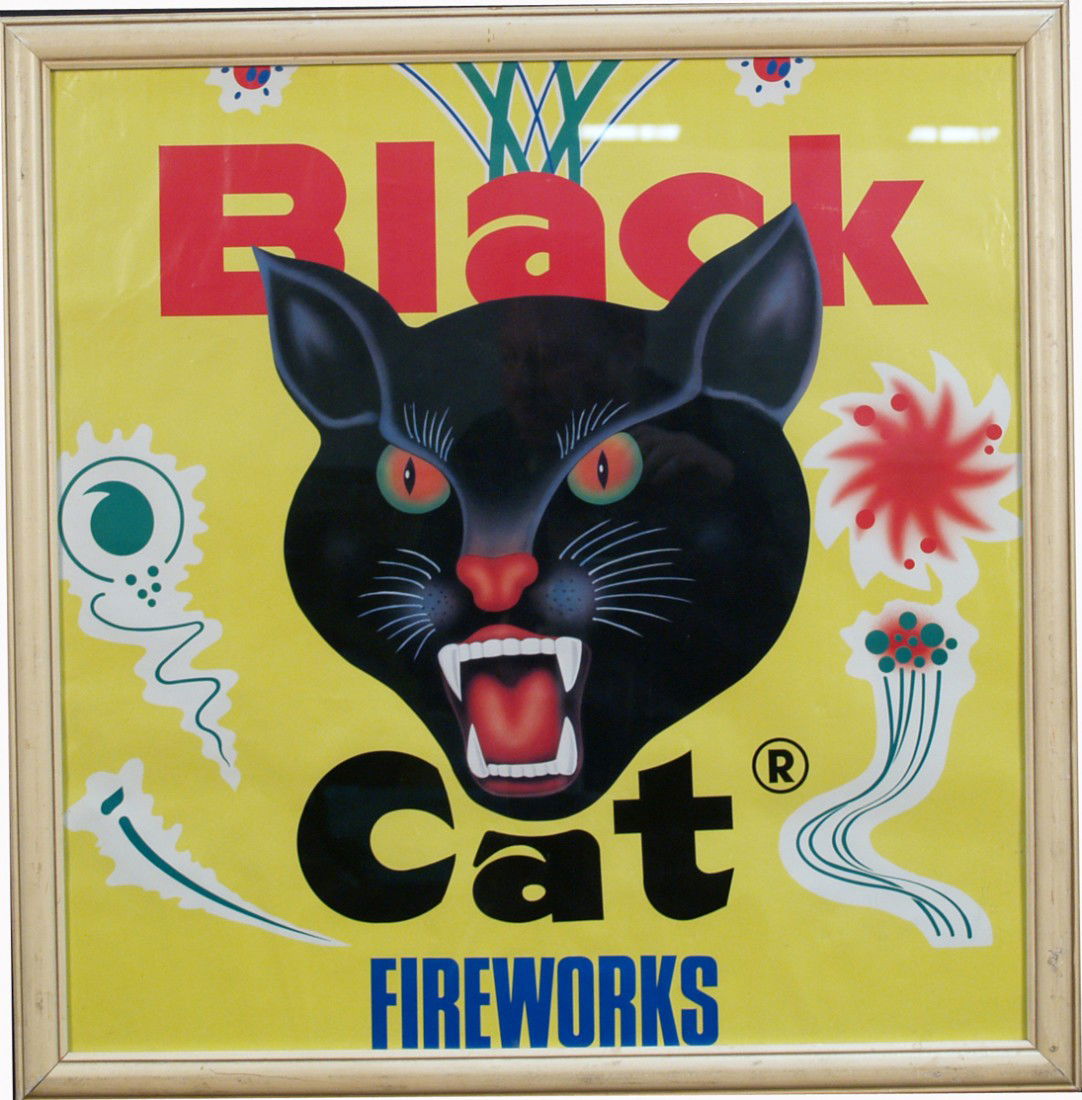 903 Black Cat Fireworks Poster Jan 15, 2012 Victorian Casino