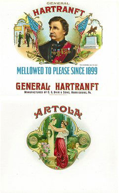 Lot Of Approx. 39 Assorted Vintage Cigar Box Labels: Lot Of Approx. 39 Assorted Vintage Cigar Box Labels, all in good condition