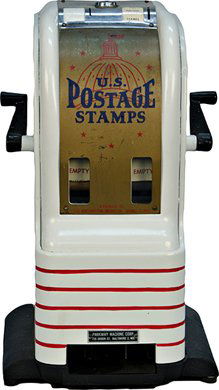 5 & 10 Cent Northwestern Corp. "National Postage S: 5 & 10 Cent Northwestern Corp. "National Postage Service" US Postage Stamp Vending Machine. This model vended stamps in a roll, w/ "Parkway Machine Corp." plate on front of machine, in excellent origi