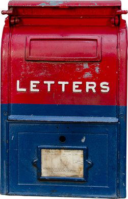 Vintage Cast-Iron U.S. Mail Street Letter Box: Vintage Cast-Iron U.S. Mail Street Letter Box dated 1923 by Danville Stove & MFG. Co. Danville, PA., in original condition - 16"w x 10"d x 25"h
