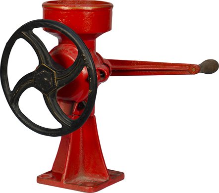 Early Countertop Cast-Iron Grinder: Early Countertop Cast-Iron Grinder, in original condition