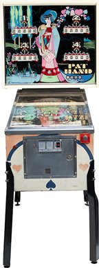 25 Cent Williams MFG. Co. "Pat Hand" Pinball Game: 25 Cent Williams MFG. Co. "Pat Hand" Pinball Game c1975 needs adjusting