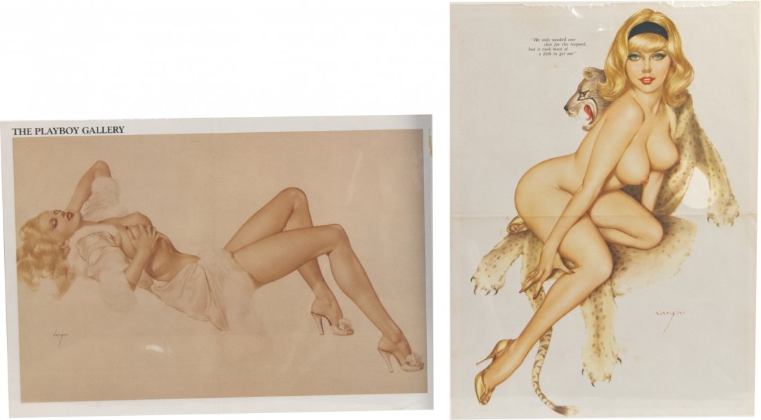 Lot Of 10 Misc. Playboy Magazine "Vargas Girls" Pa: Lot Of 10 Misc. Playboy Magazine "Vargas Girls" Painting Prints. Alberto Vargas, (Feb. 9th, 1896 - Dec. 1982) he is often considered one of the most famous of the pin-up artists and one of the finest