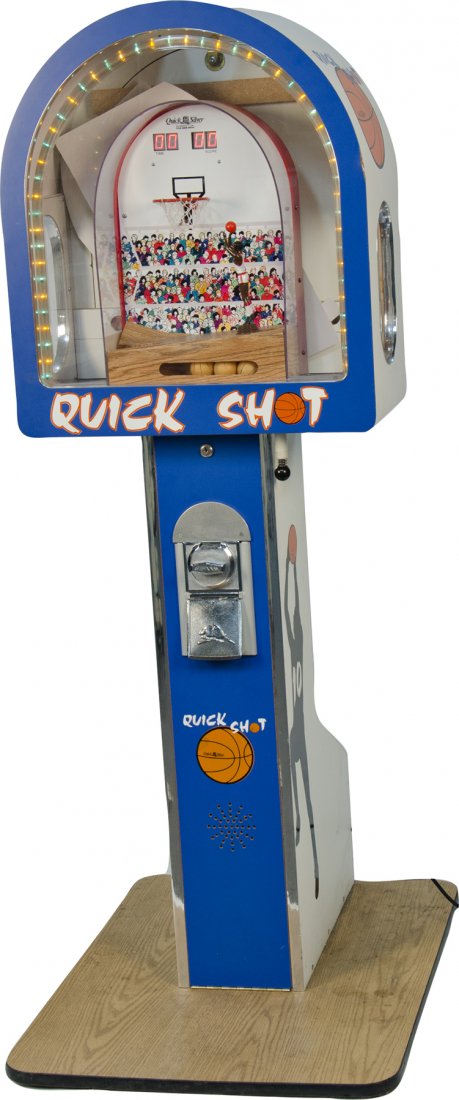 25 Cent Quick Silver "QUICK SHOT" Basketball Skill: 25 Cent Quick Silver "QUICK SHOT" Basketball Skill Arcade Game w/ key