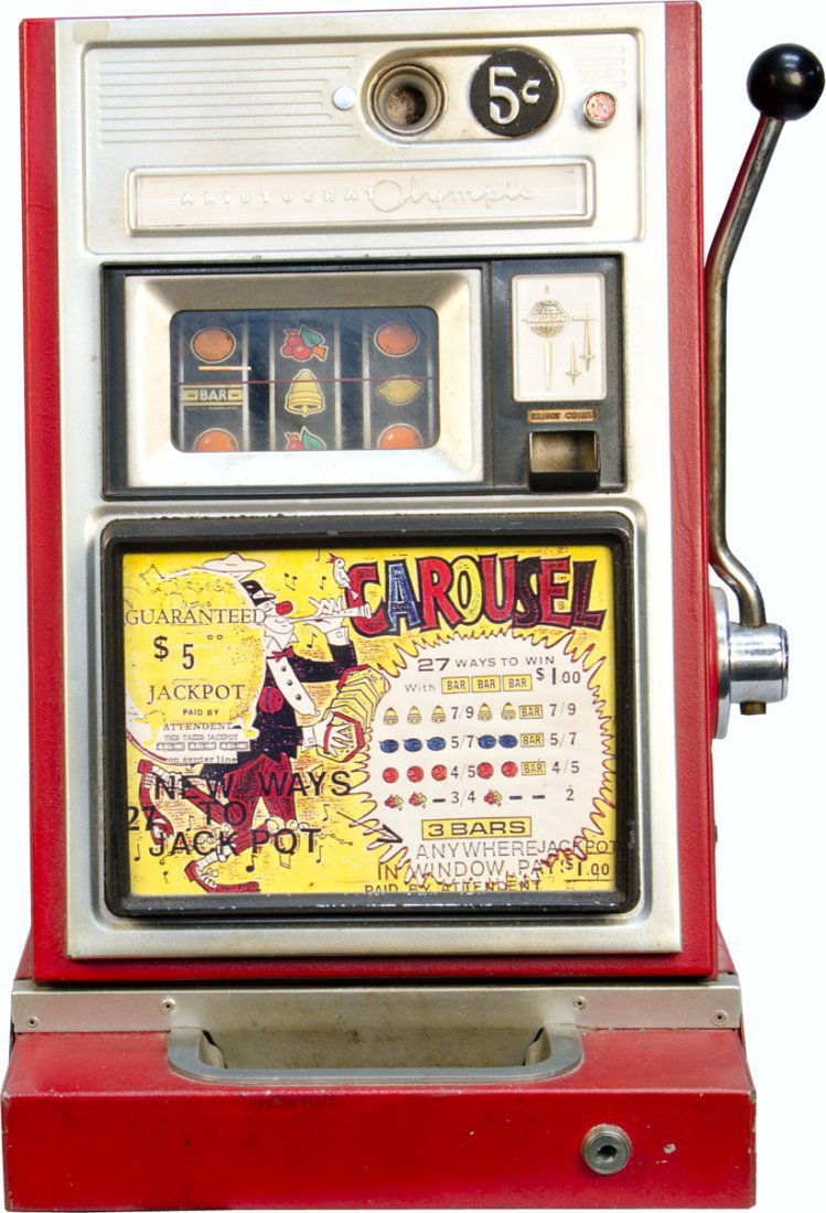 1093 5 Cent Aristocrat Olympic "Carousel" Slot Machine Jan 20, 2013