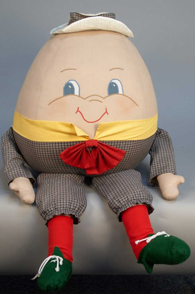 Vintage Large Stuffed Humpty Dumpty Doll