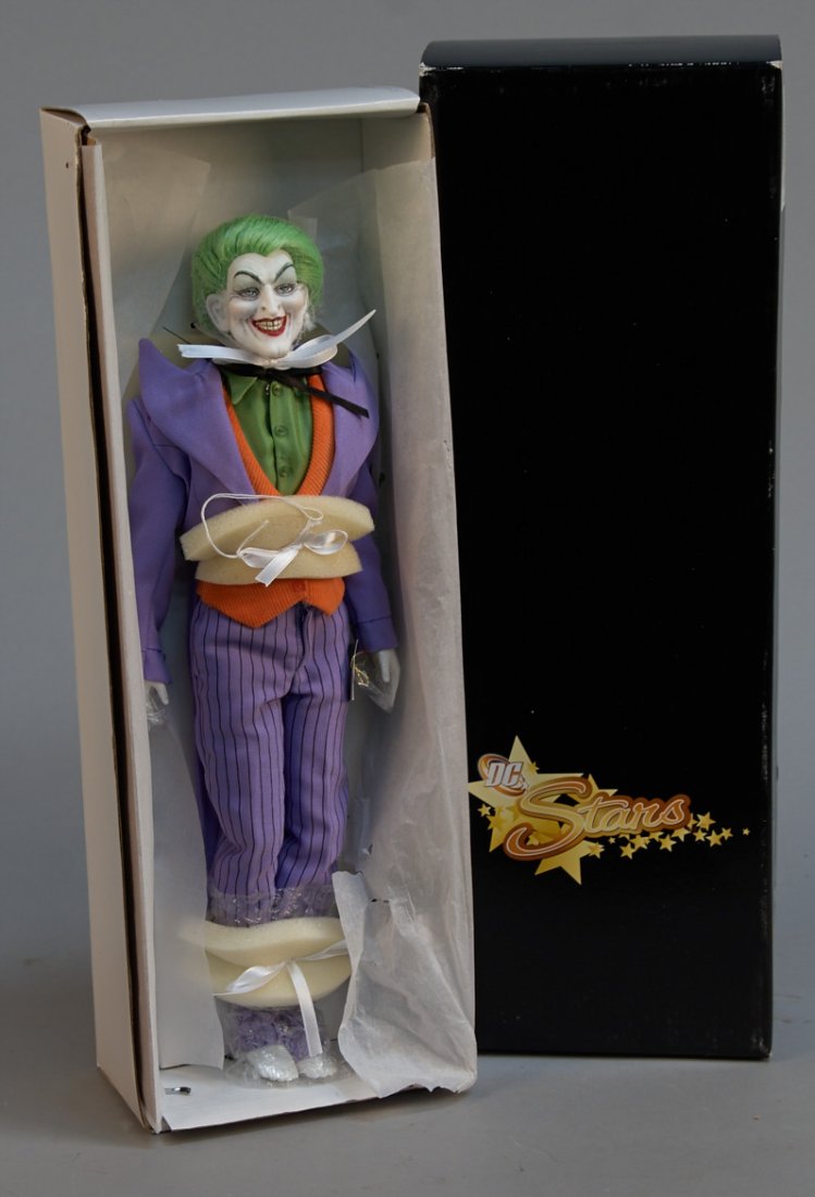DC Stars "Joker" Porcelain Doll In Original Box: DC Stars "Joker" Porcelain Doll In Original Box, By Tonner Doll Company, Inc. - 17"h