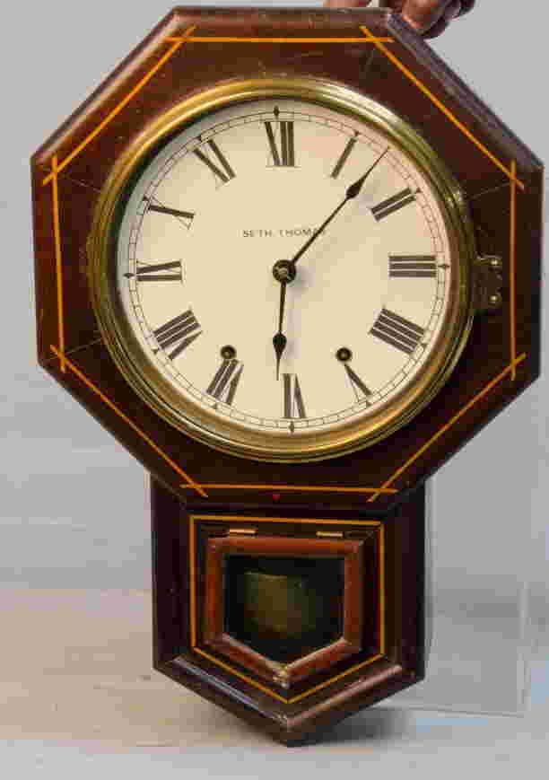 Vintage Seth Thomas 10" Face School Wall Clock