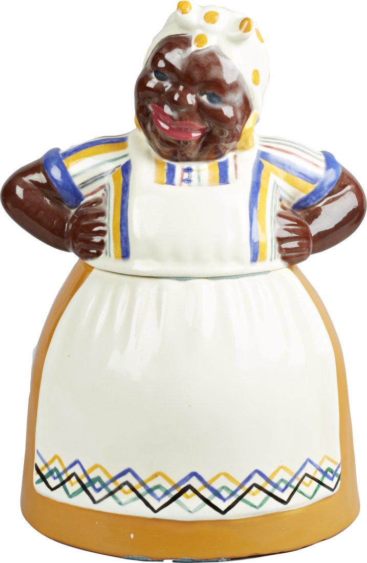 Black Americana Mustard Colored Brayton "Mammy" Ceramic: Black Americana Mustard Colored Brayton "Mammy" Ceramic Cookie Jar, unmarked. Unglazed bottom, good condition