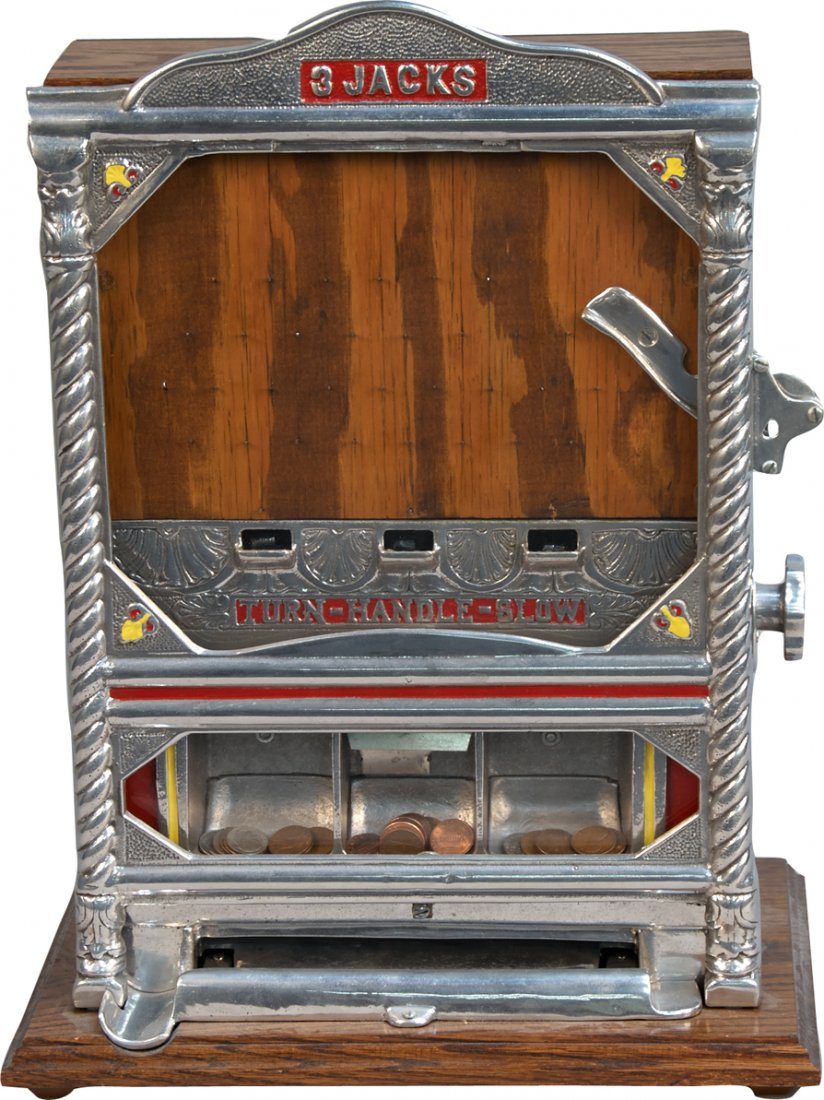 1 Cent "3 Jacks" Countertop Penny Drop Pin Field Trade: 1 Cent "3 Jacks" Countertop Penny Drop Pin Field Trade Stimulator