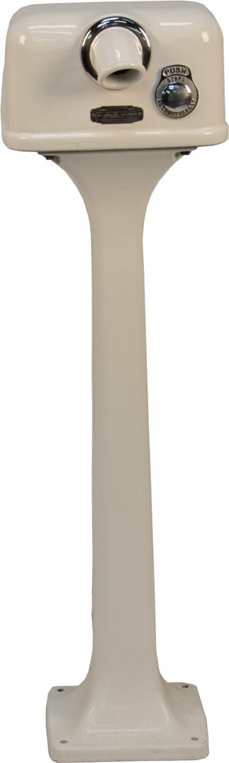 Sani-Dri Model 5a White Porcelain Floor Mount Electric: Sani-Dri Model 5a White Porcelain Floor Mount Electric Hand Dryer By Chicago Hardware Foundry Co., North Chicago, Ill., Serial No. 48273, Nice condition