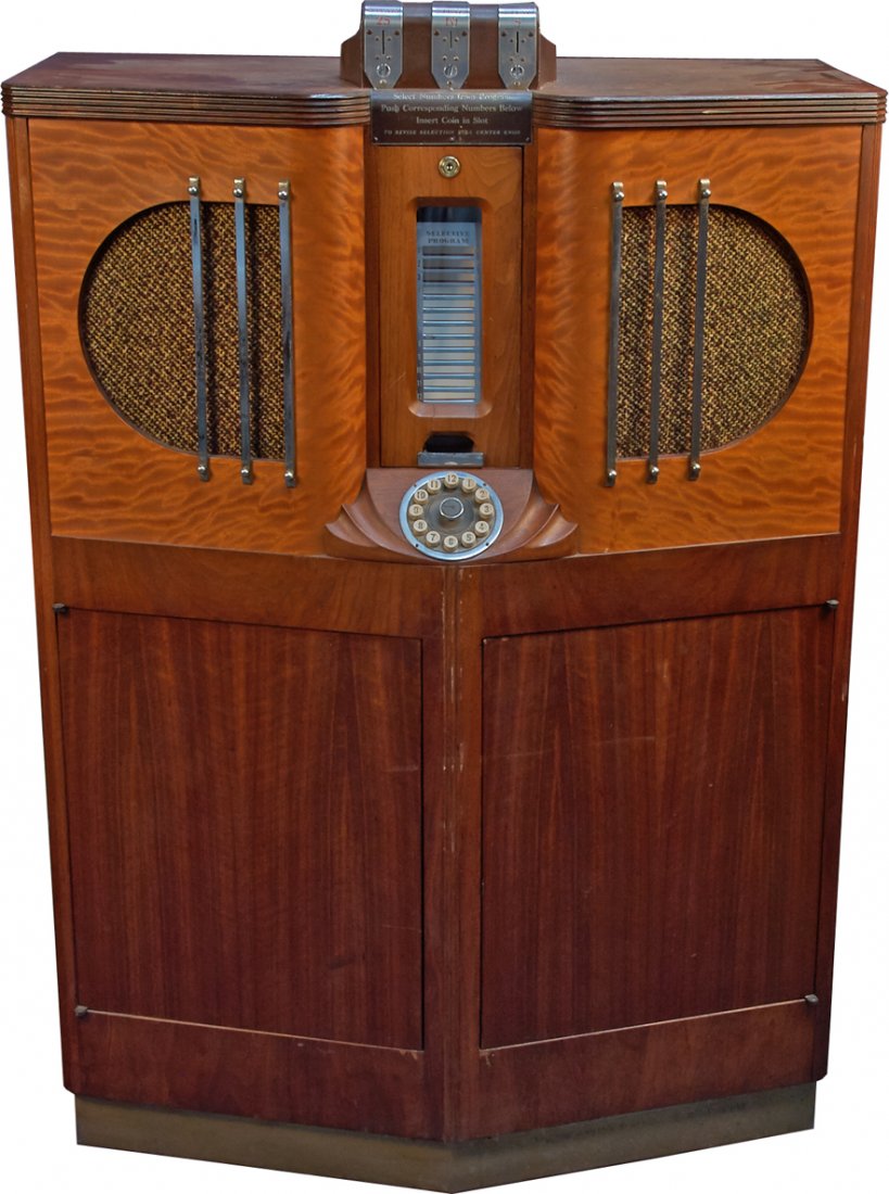 Mills Novelty "Do Re Mi" Model Art Deco Phonograph: Mills Novelty "Do Re Mi" Model Art Deco Phonograph Jukebox c1936 w/ service manual, Plays 78 rpm records, 12 Selection, Takes 5, 10 & 25 cents, Amplifier reconditioned, Need cartridge & volume control
