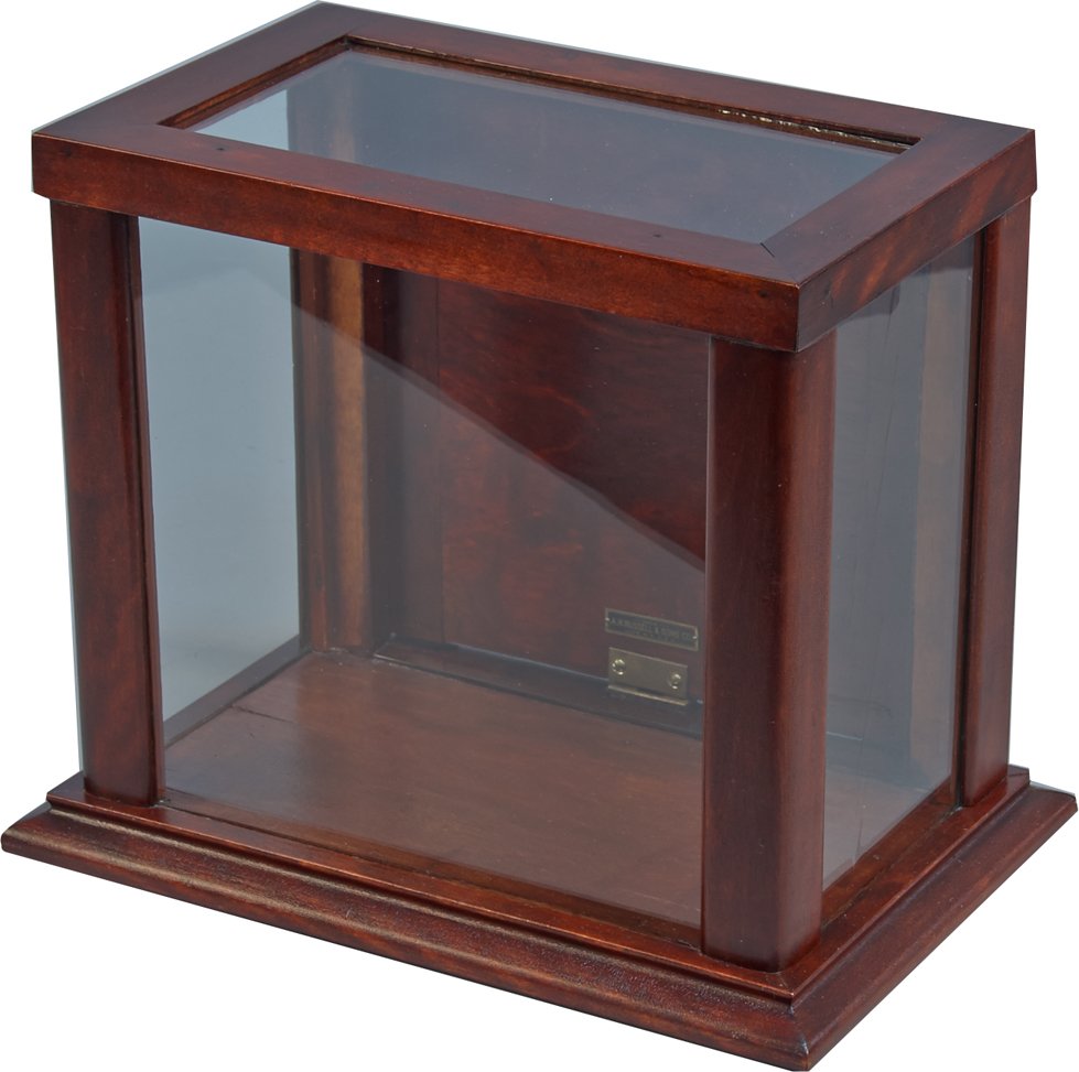 Russell & Sons Mahogany Country Store Countertop Displa: Russell & Sons Mahogany Country Store Countertop Display Case - 8" x 12" x 10"h