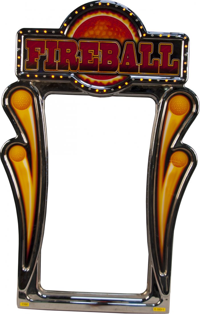 Fireball Light-Up Slot Machine Sign: Fireball Light-Up Slot Machine Sign - 42" x 26"