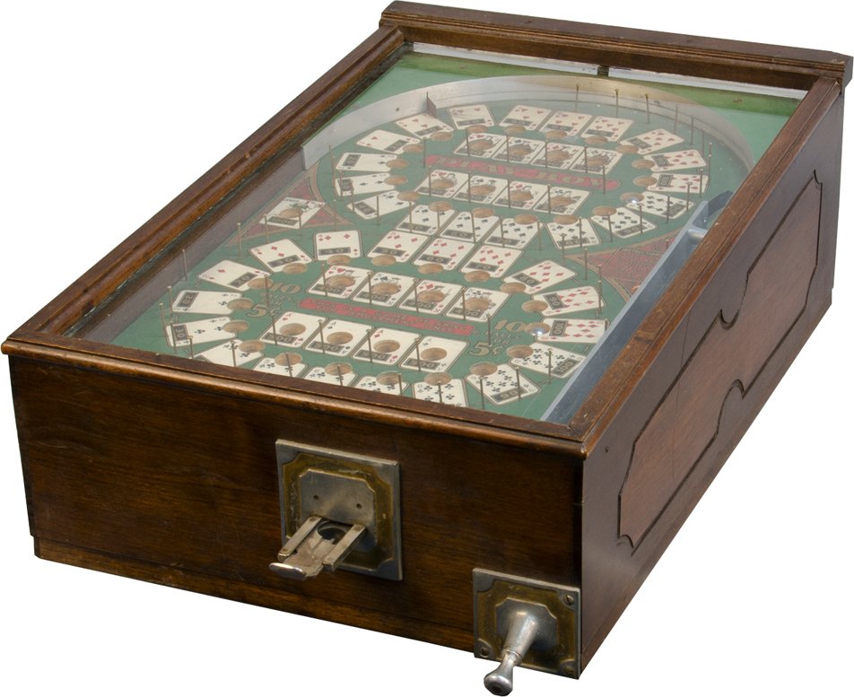 5 Cent "Play-Boy" Tabletop Pre-Flipper Pinball Game: 5 Cent "Play-Boy" Tabletop Pre-Flipper Pinball Game By D. Gottlieb & Co. c1932